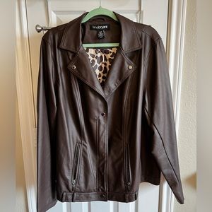 Lane Bryant Faux Leather Moto Jacket.